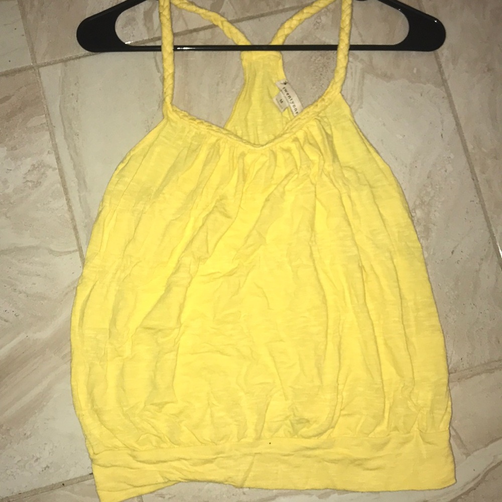 Yellow Forever 21 Tank! Size M; Great Conditon!